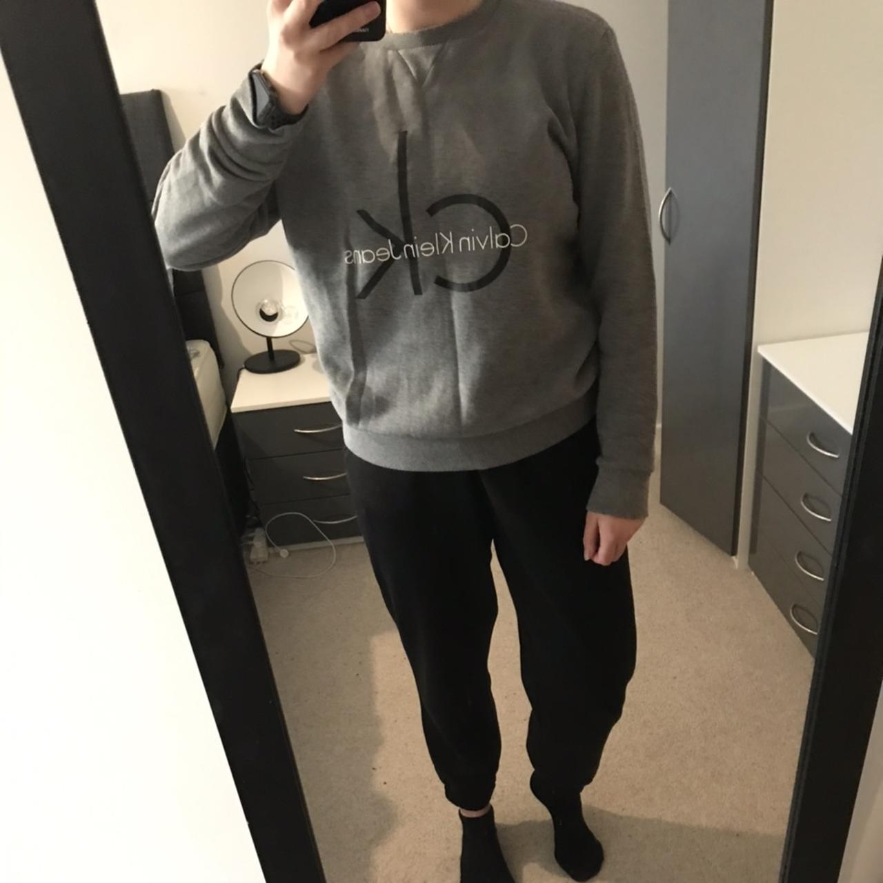 Grey calvin klein on sale jumper