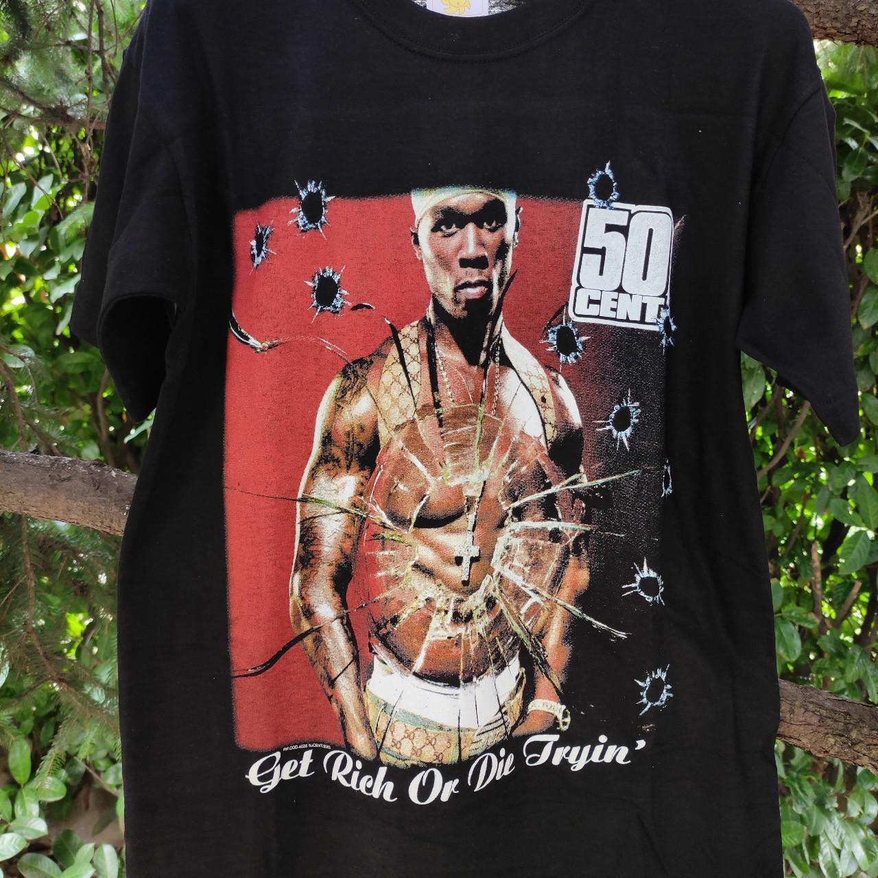 Vintage 2003 50 Cent Get Rich Or Die Tryin t shirt