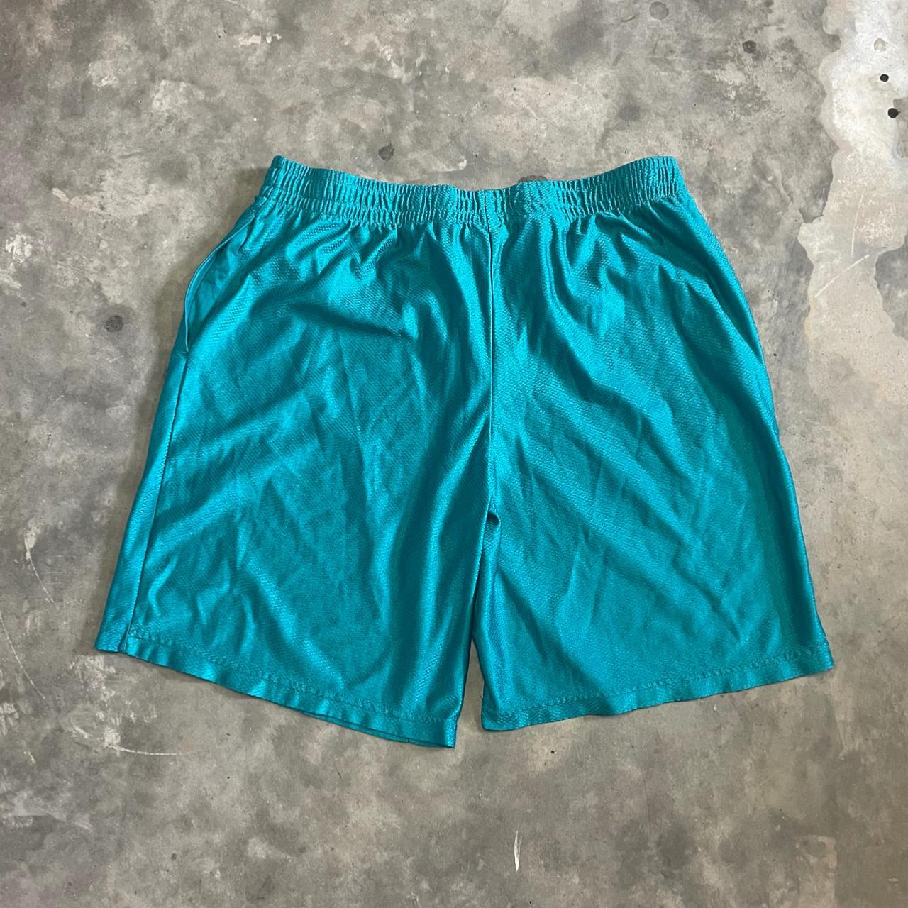 Starter Men's Blue and Green Shorts | Depop