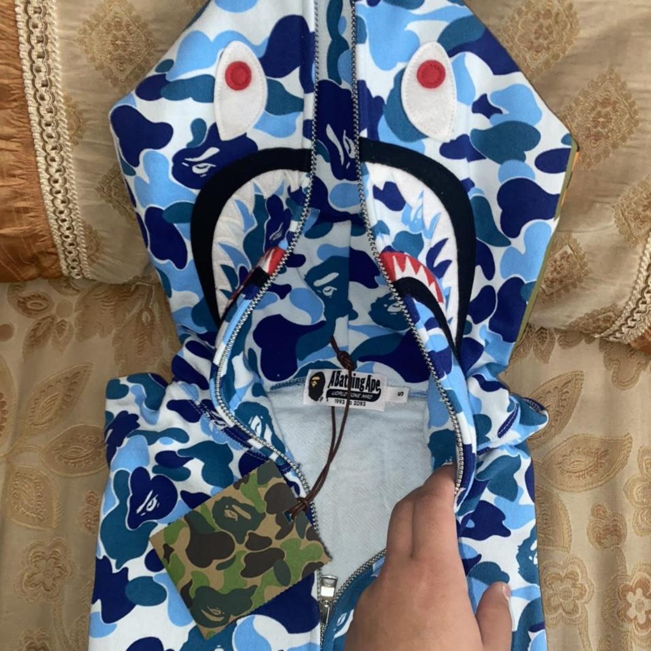 bape abc camo shark full zip hoodie