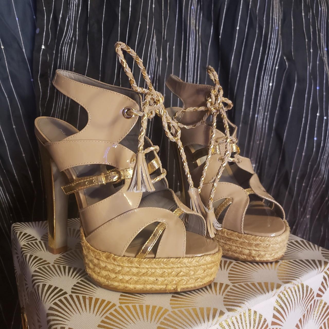 Kurt geiger hot sale nude wedges