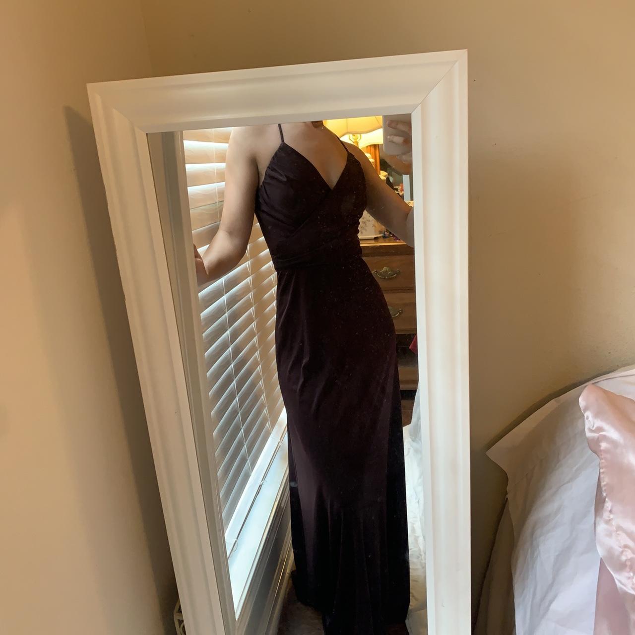 Lovely brown halter gown/formal dress. The back is... Depop