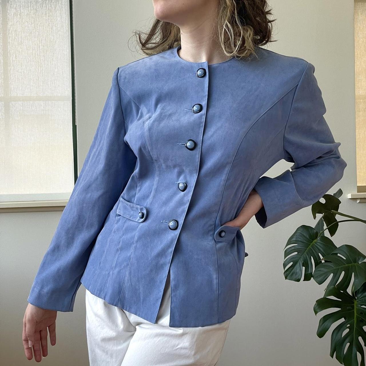 Women's Blue Tailoredjackets Depop