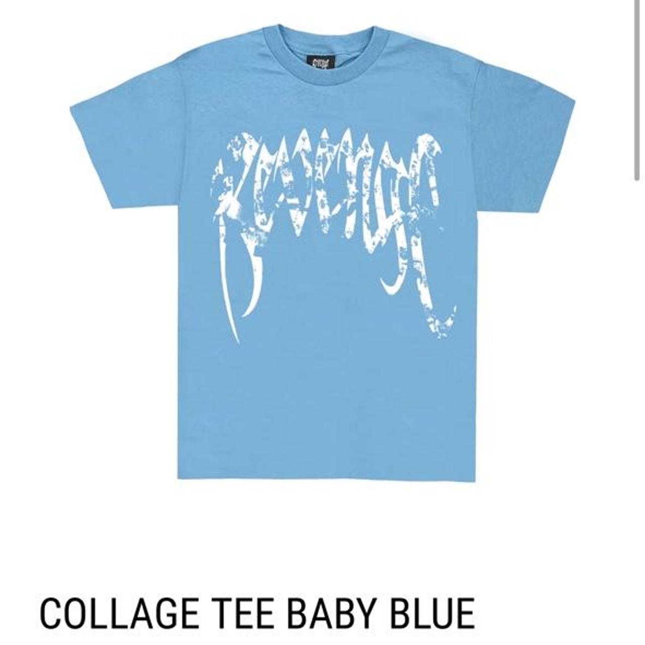 Revenge x Juice Wrld Collage Tee , (Baby Blue), Size:...