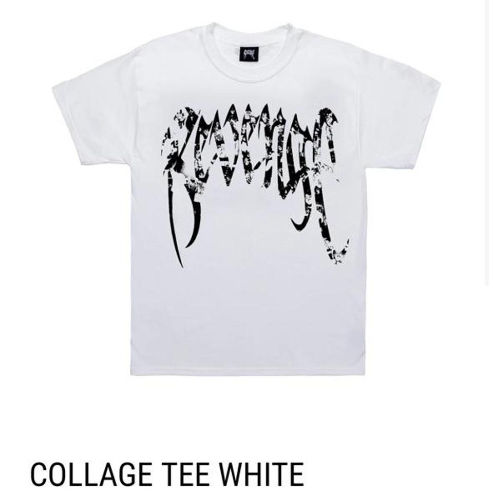 Tシャツ/カットソー(半袖/袖なし)[新品] REVENGE WHITE SMOKE TEE XL ①