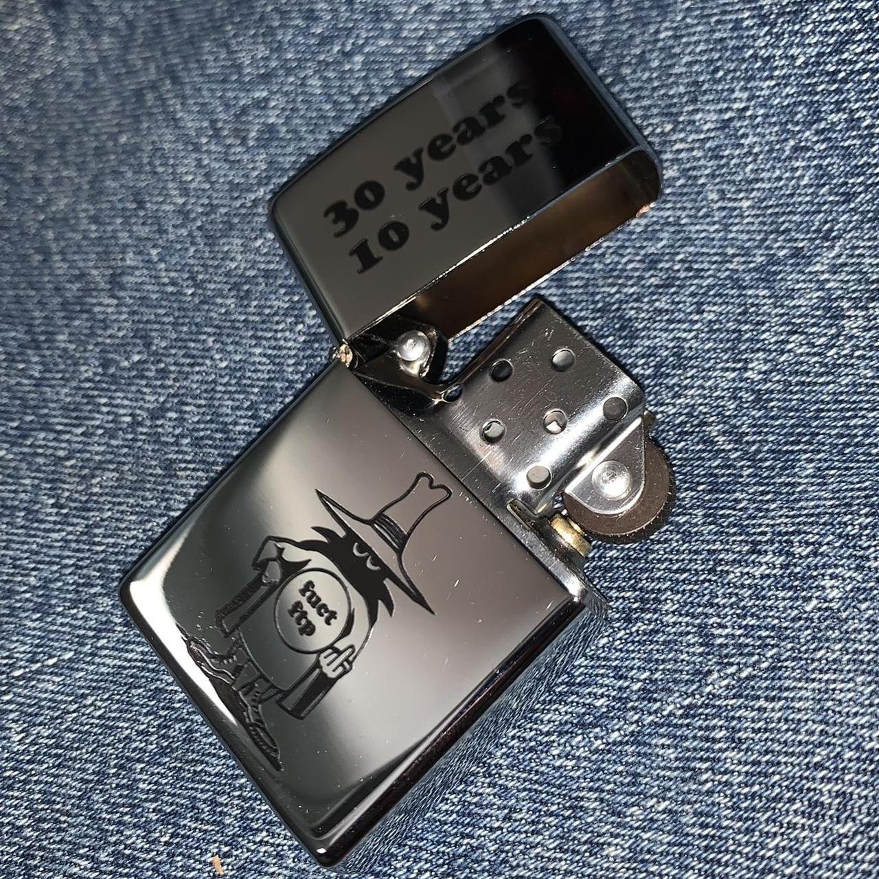 アクセサリー FTP + FUCT ANNIVERSARY LIGHTER NEW FTP (F The Population) 10 Year Anniversary Gold Logo
