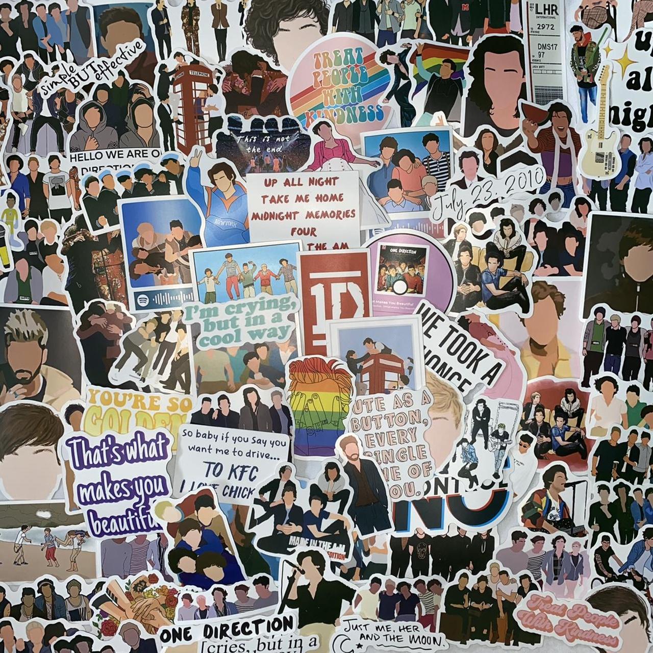 Aesthetic One Direction Sticker Bundle - 10 Pcs... - Depop