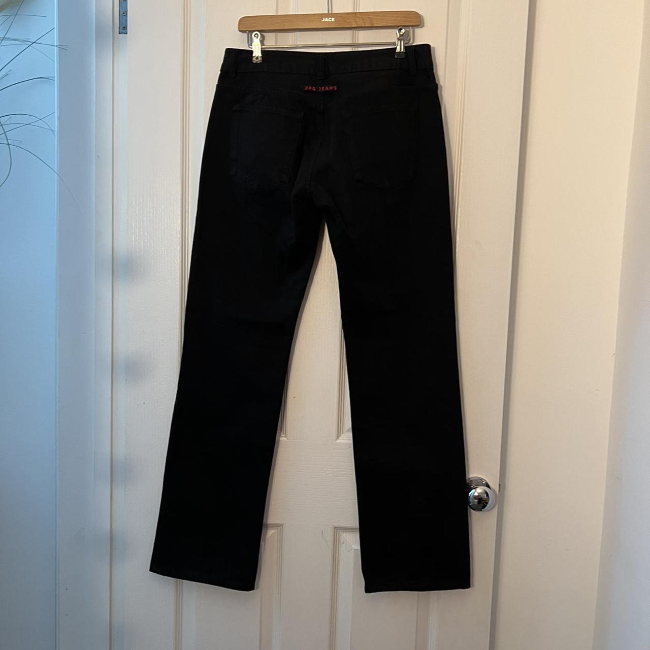 Jean Paul Gaultier JPG Jeans black straight leg... - Depop