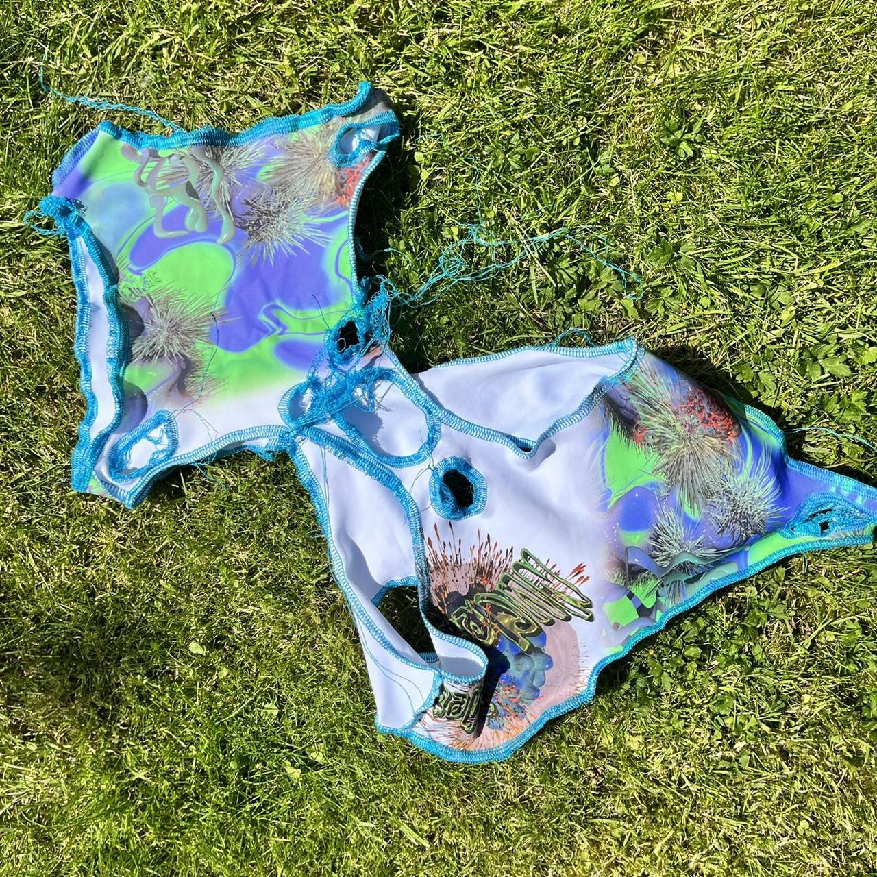 Sexy microbiology holey body suit / swimming... Depop