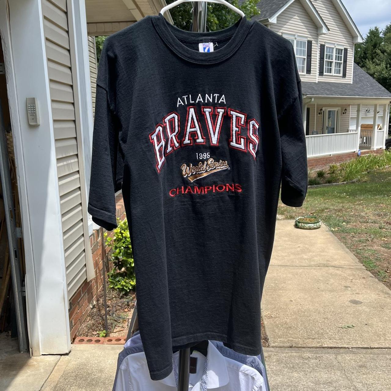 1995 Atlanta Braves World Series Championship T-Shirt (XL) - Sold