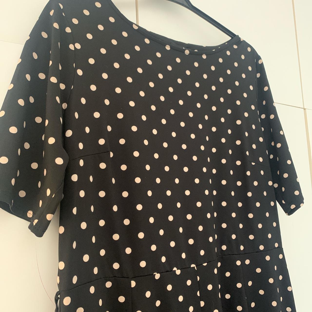 Black & Cream Polka dot swing dress 🌟🖤 (Wallis) ... - Depop