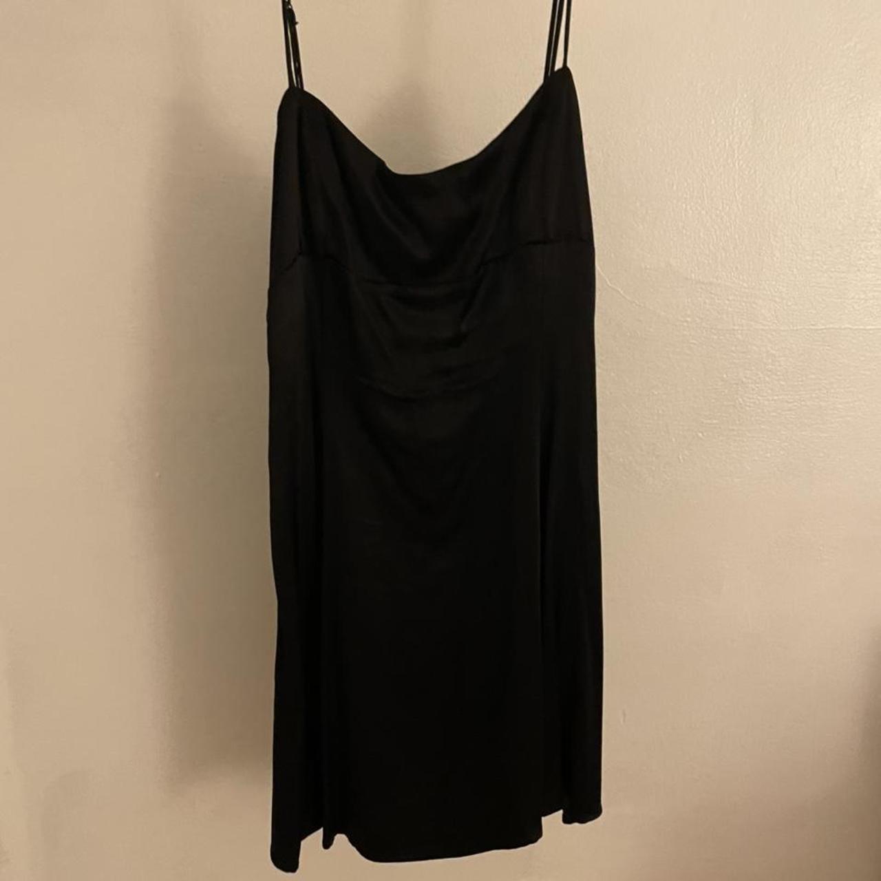 Zara black satin dress 🖤 this is literally the... - Depop