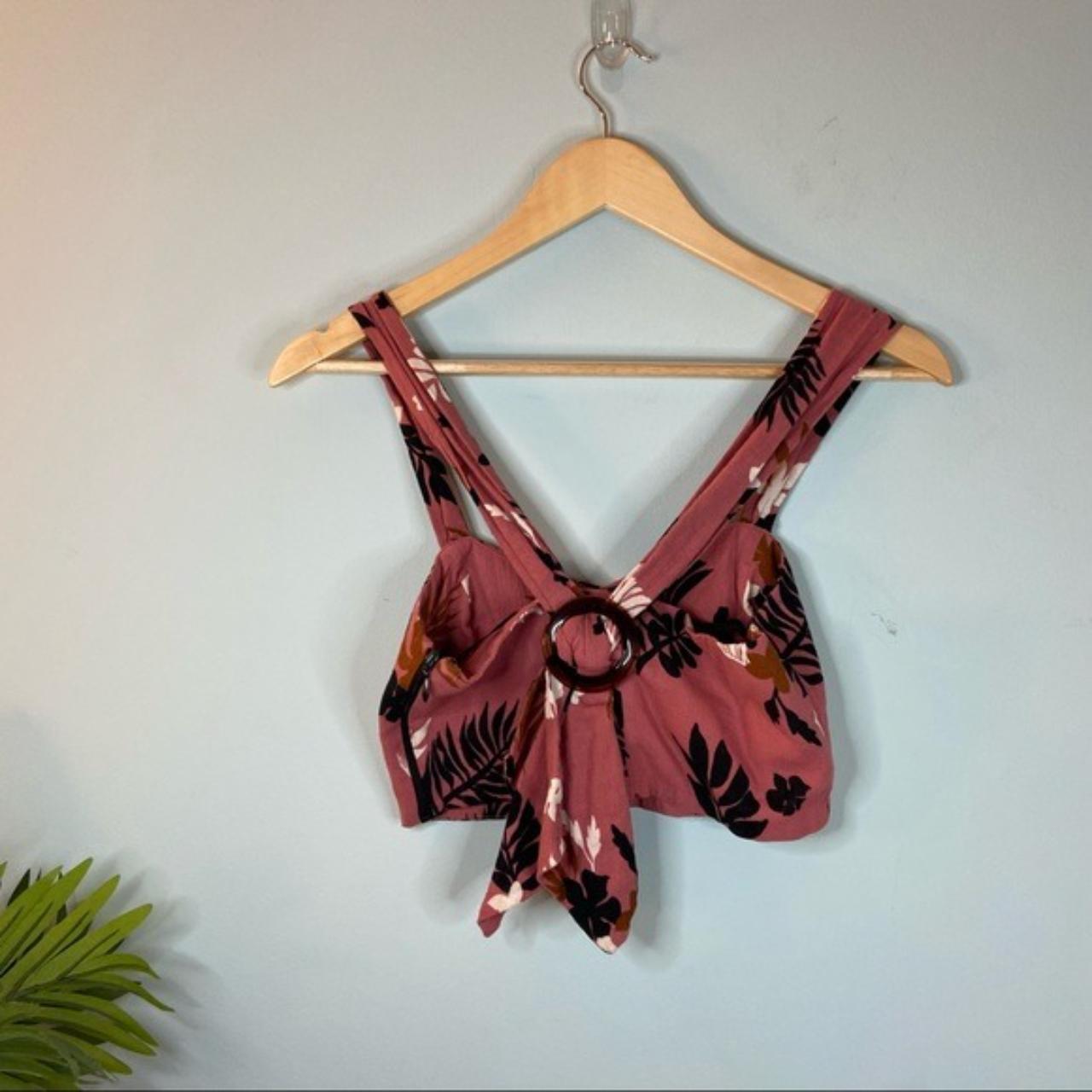 Brand New NWT Zara Hot Pink Crop Bralette Top in - Depop