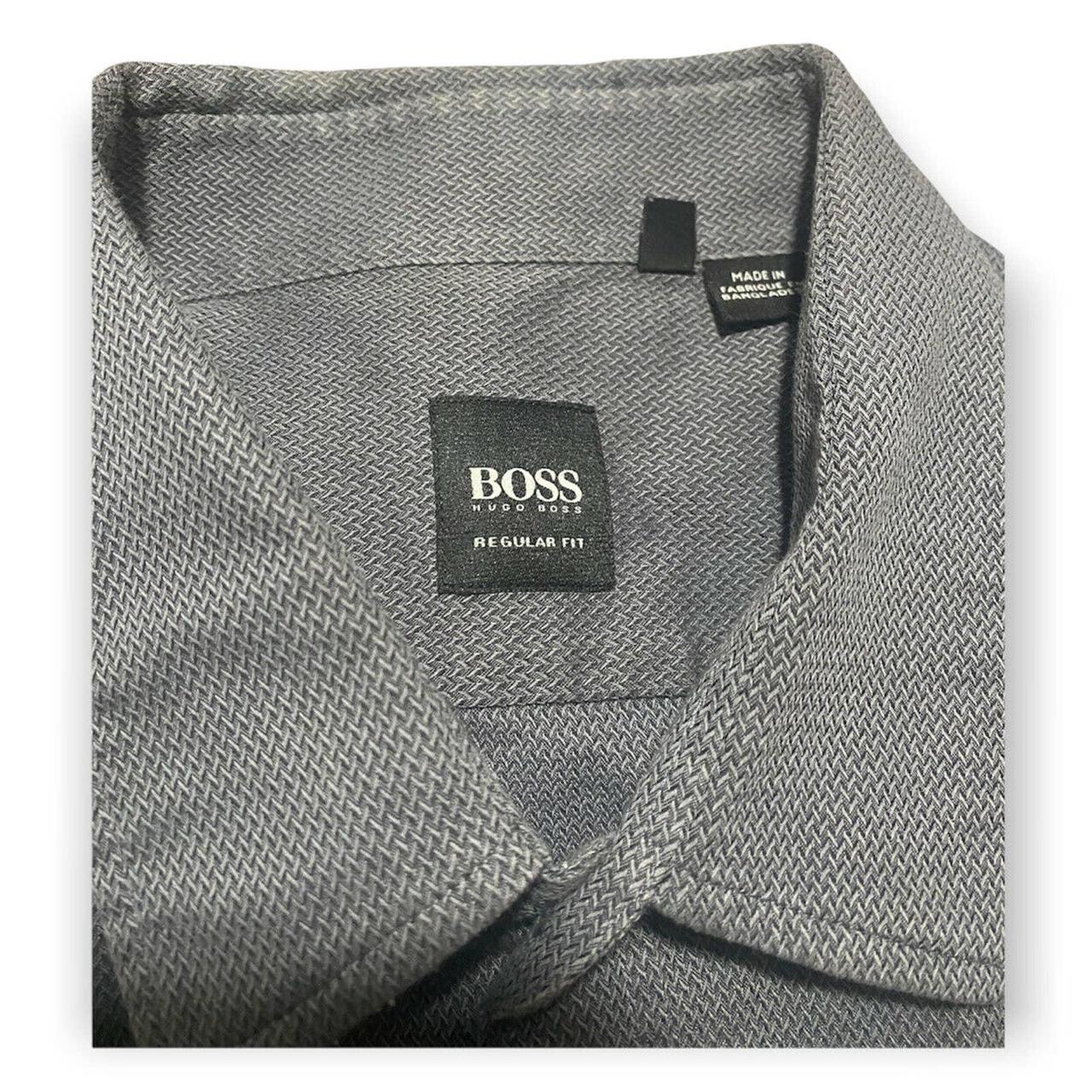 Boss Hugo Boss Grey Shirt Large. Measurements on... - Depop