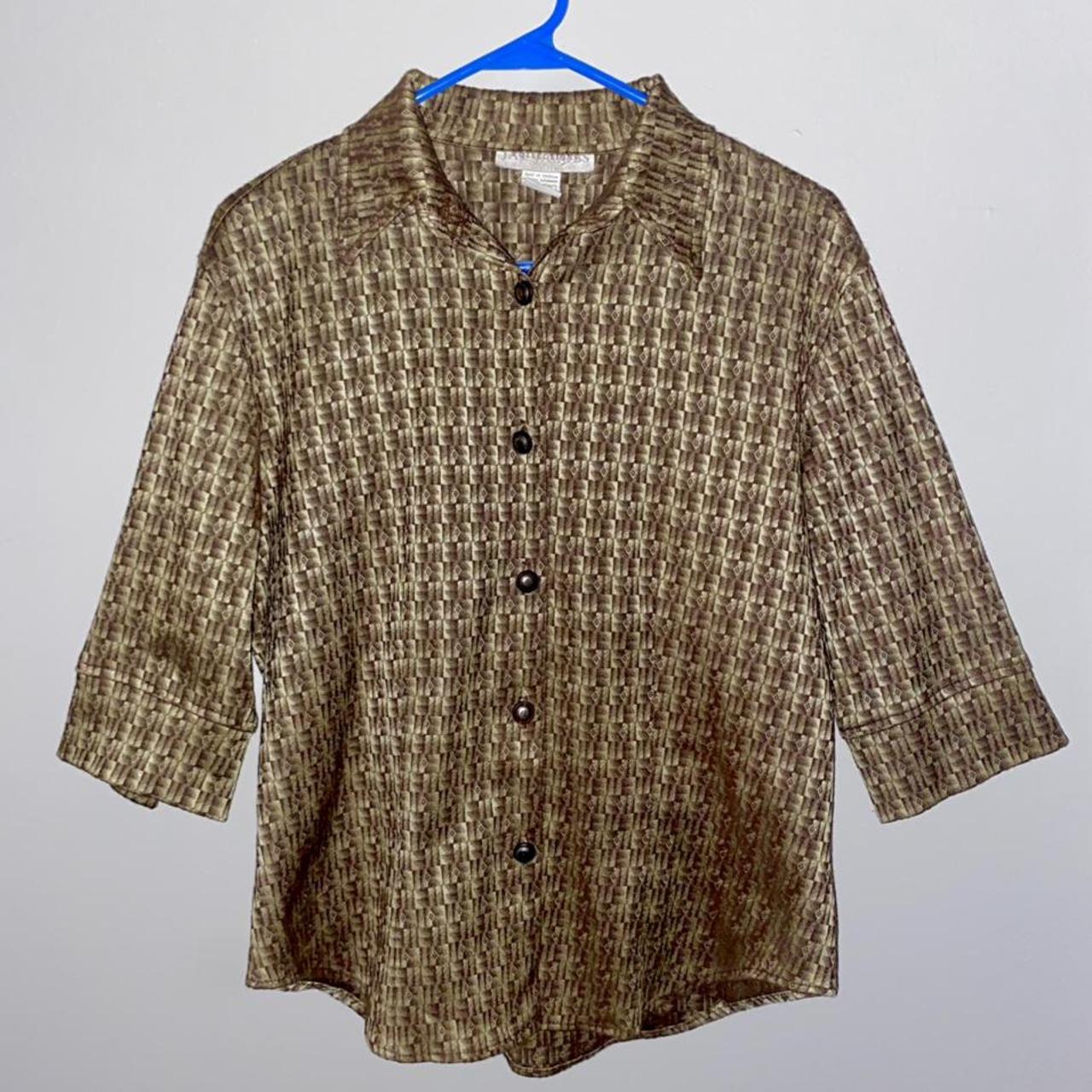 Y2K Jay Jacobs Seattle short sleeve chic top. Has... Depop