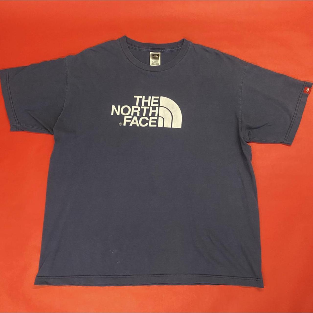 the north face logo tee branded short sleeved... - Depop