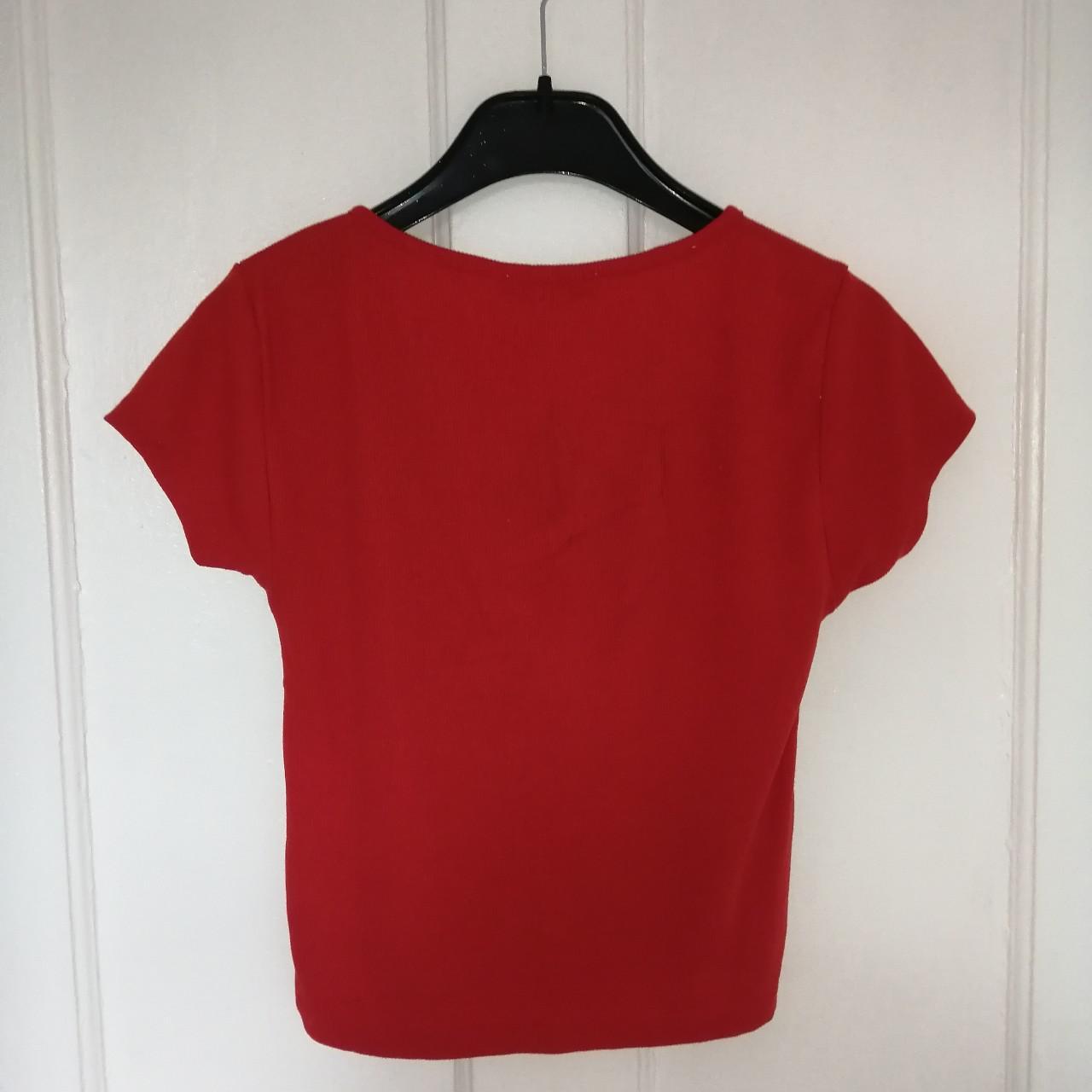 Primark Women's Red Crop-top | Depop