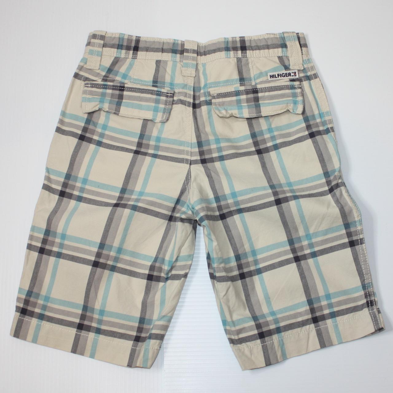 Tommy Hilfiger Boy's Plaid Print Bermuda Shorts size... - Depop