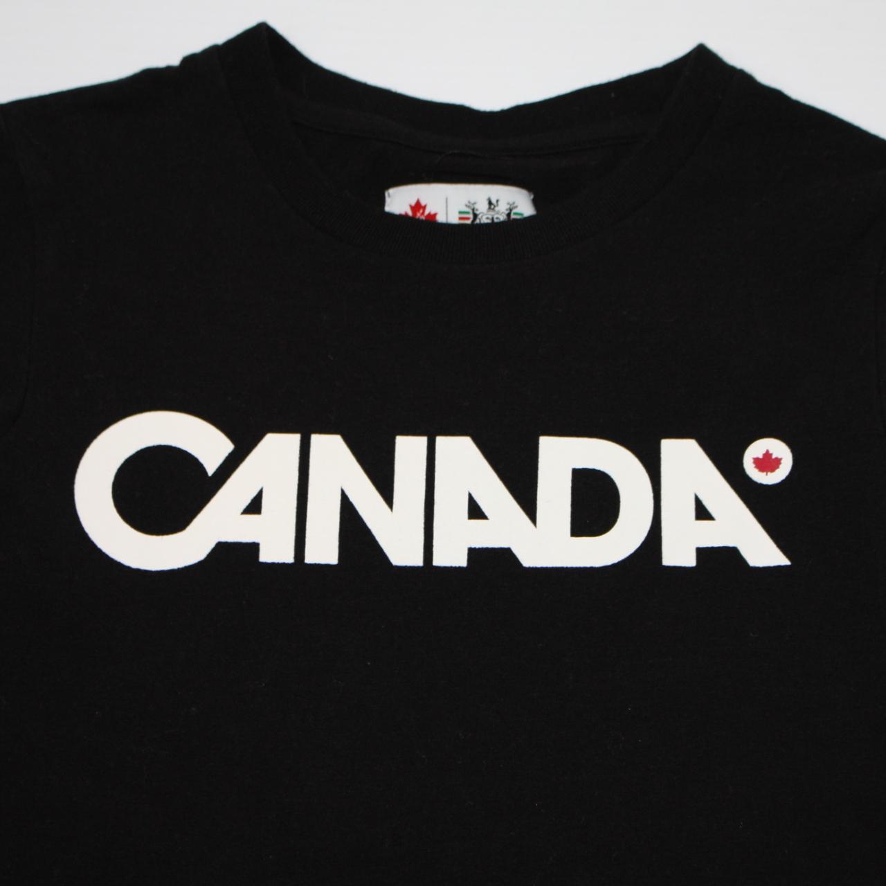 Hudson Bay Girl's Official Olympics Canada Black T... Depop