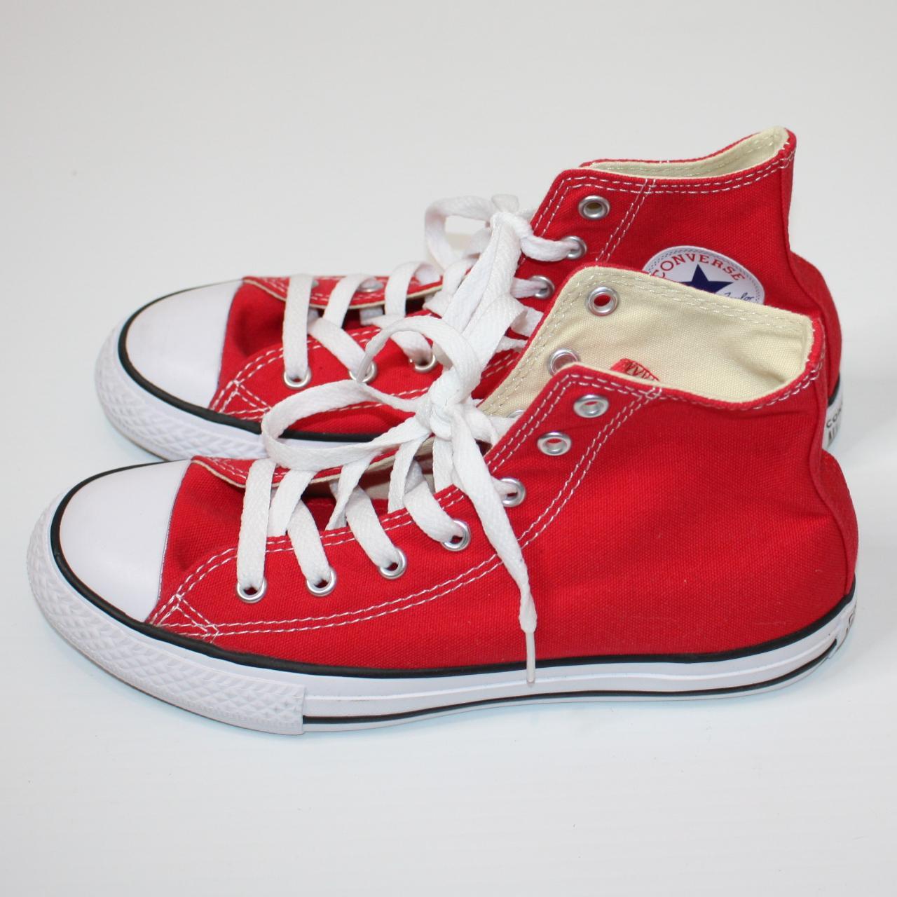 Converse Kids Red Chuck Taylor All Star High Top... - Depop