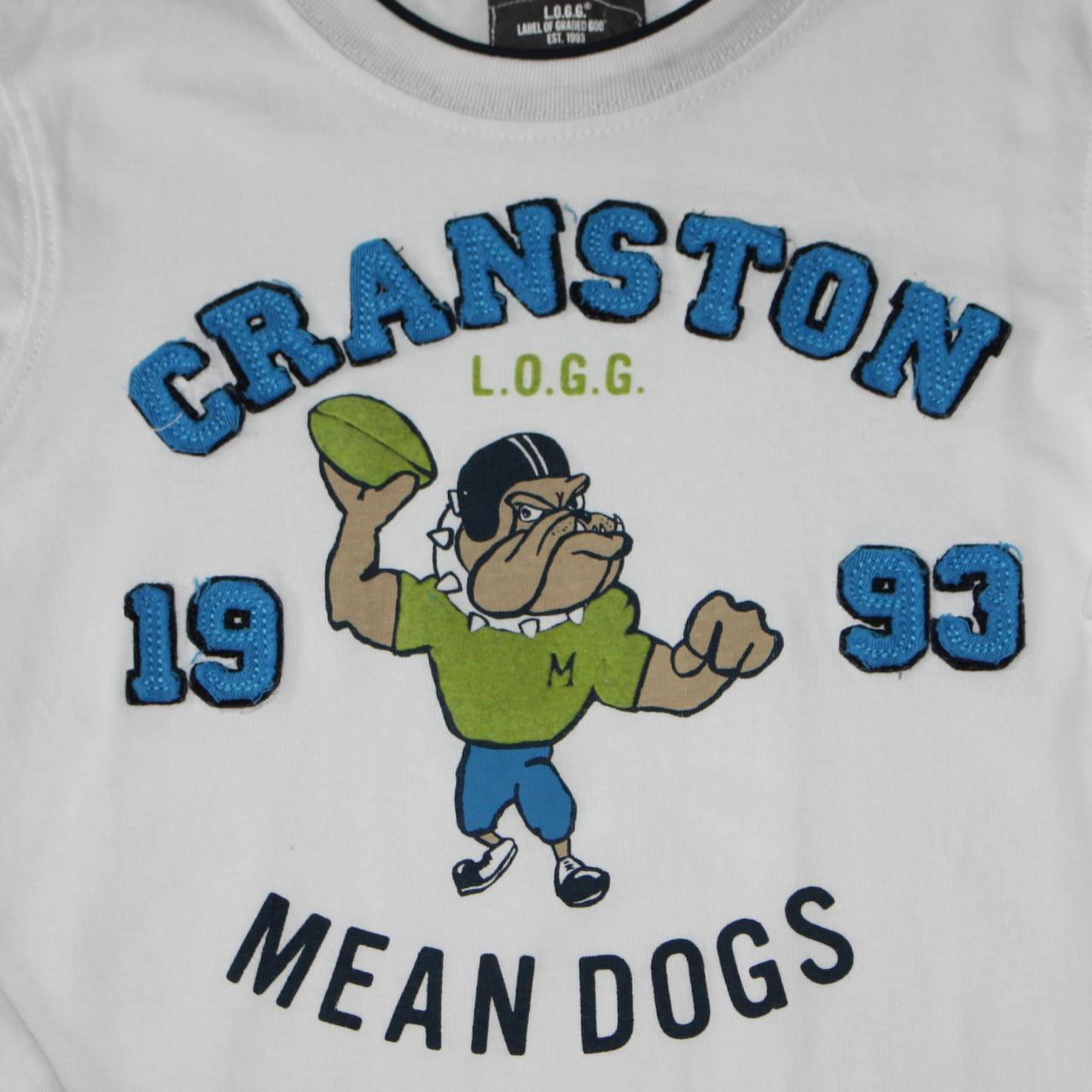 H&M L.O.G.G. Boy's White Cranston 1993 Mean Dogs... Depop