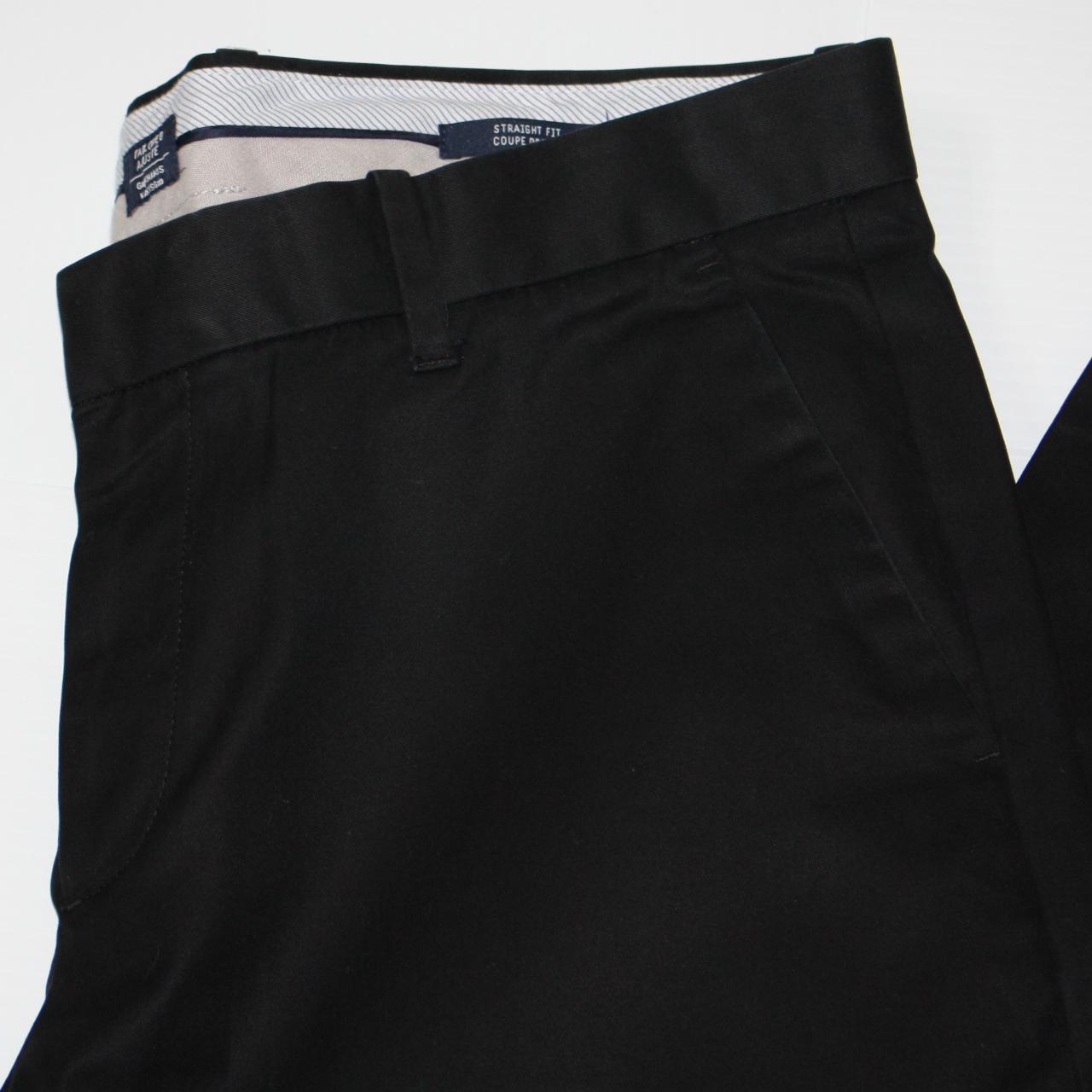 Gap Men's Black Khakis Tailored Straight Fit Pants... - Depop