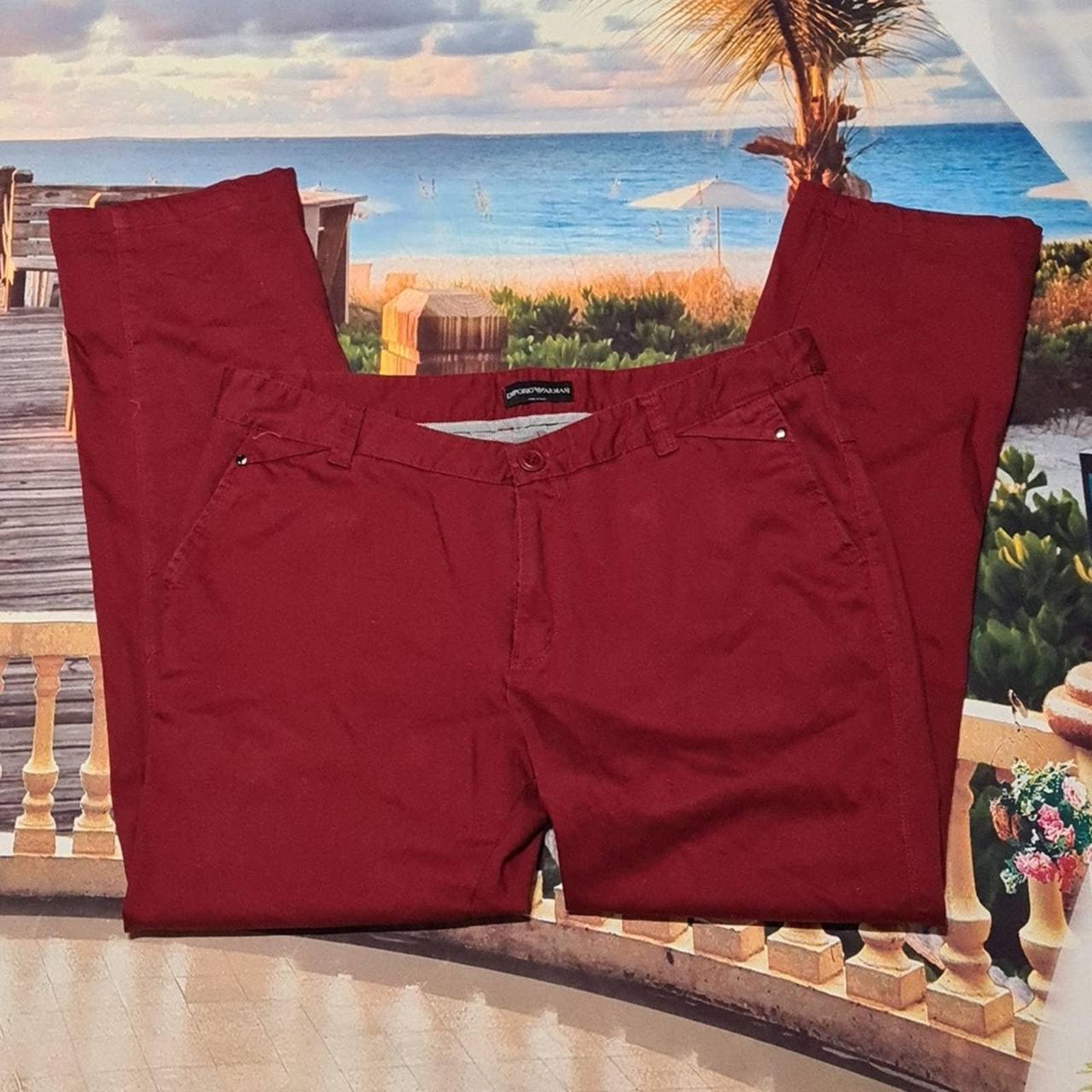 Product Image 4 - Emporio Armani Red Pants Size