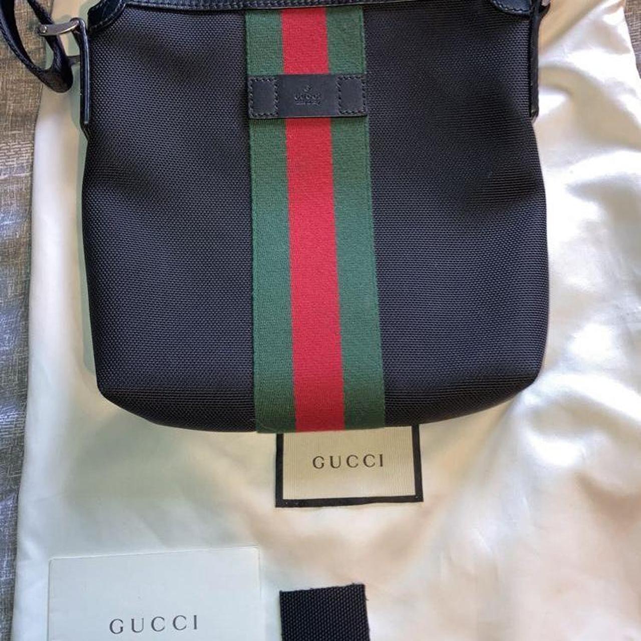 Gucci Men's Black and Red Bag | Depop