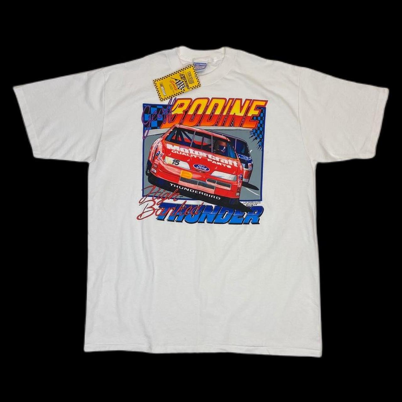 Vintage 90s Nascar Geoff Bodine T Shirt new with... - Depop