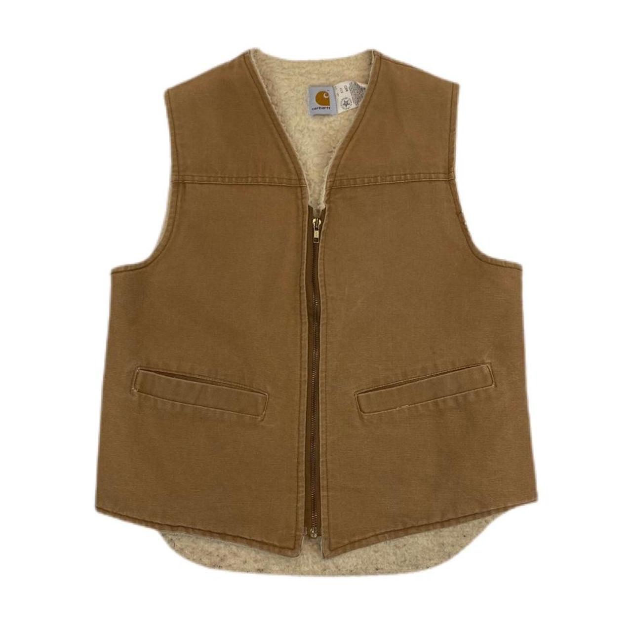 carhartt sheepskin vest