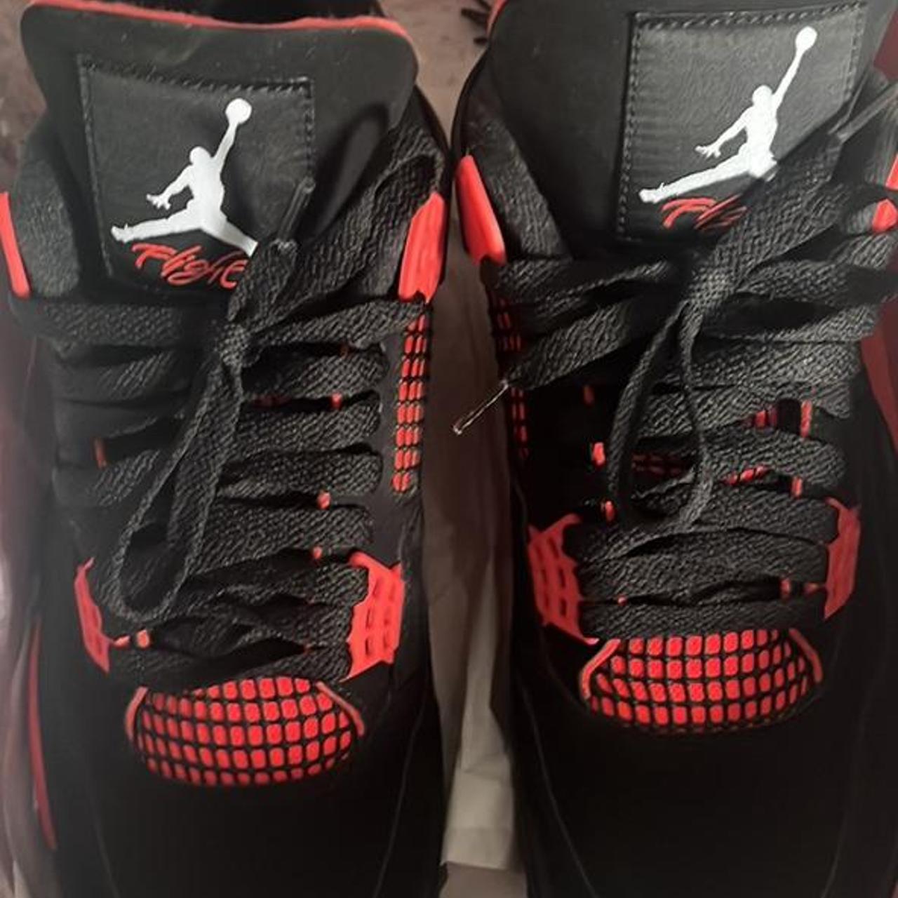 JORDAN 4 RETRO “ RED THUNDER “ - DEAD STOCK !!! - - Depop