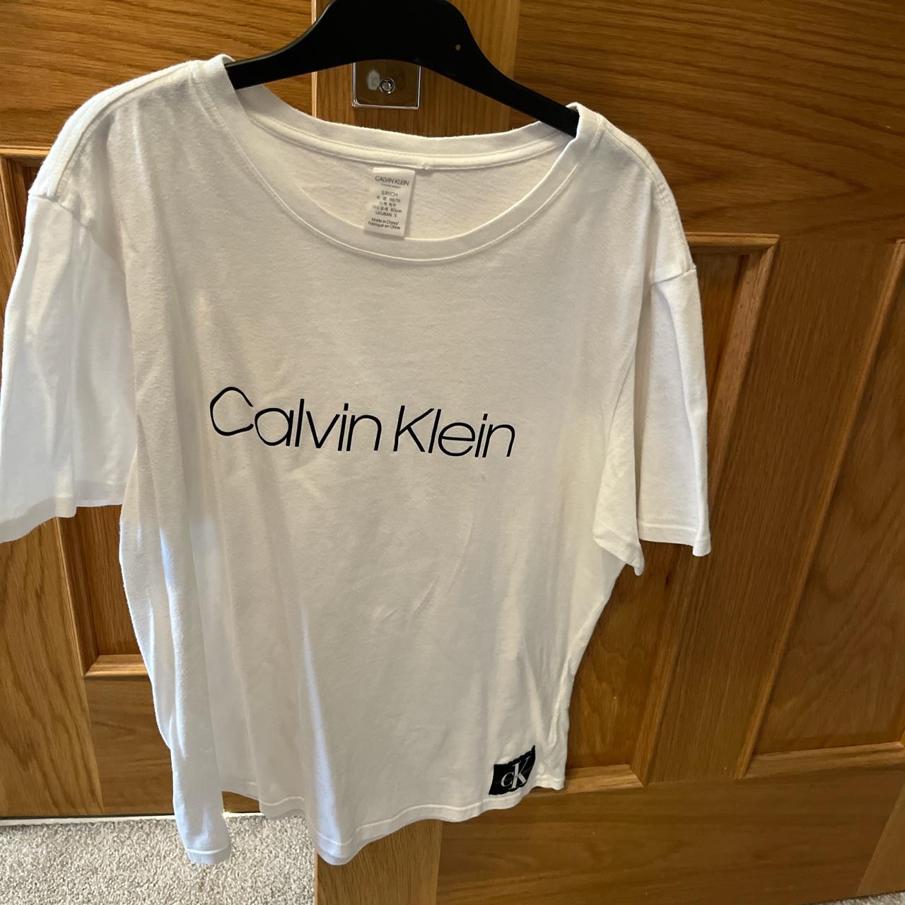 calvin klein t shirt kadın beyaz