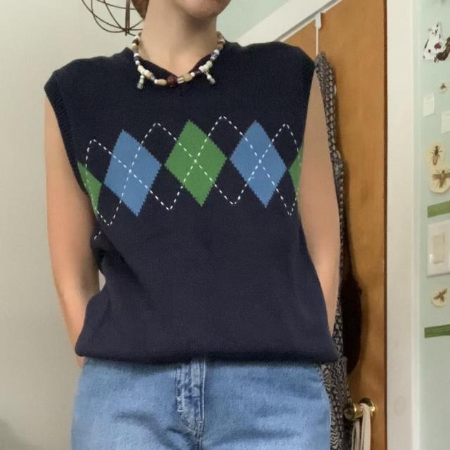 Emma Chamberlain Rocks a Funky Sweater Vest and Lavender Pants at