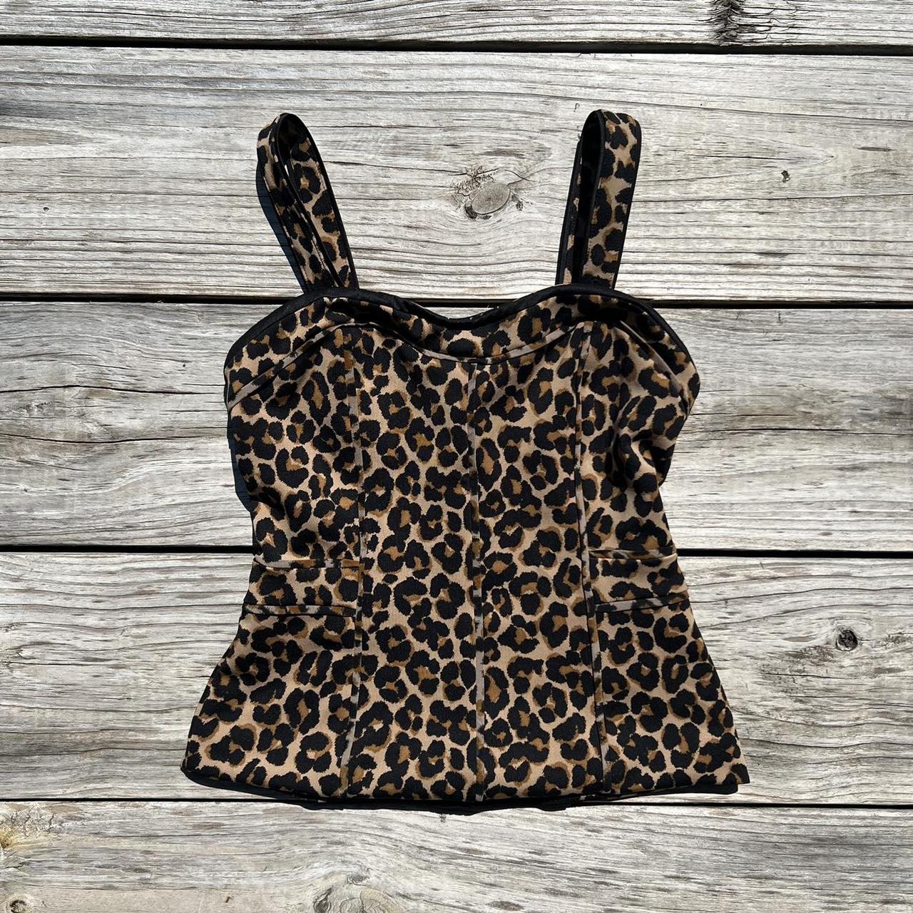 WHBM Leopard Bustier Corset Top Amazing leopard... - Depop