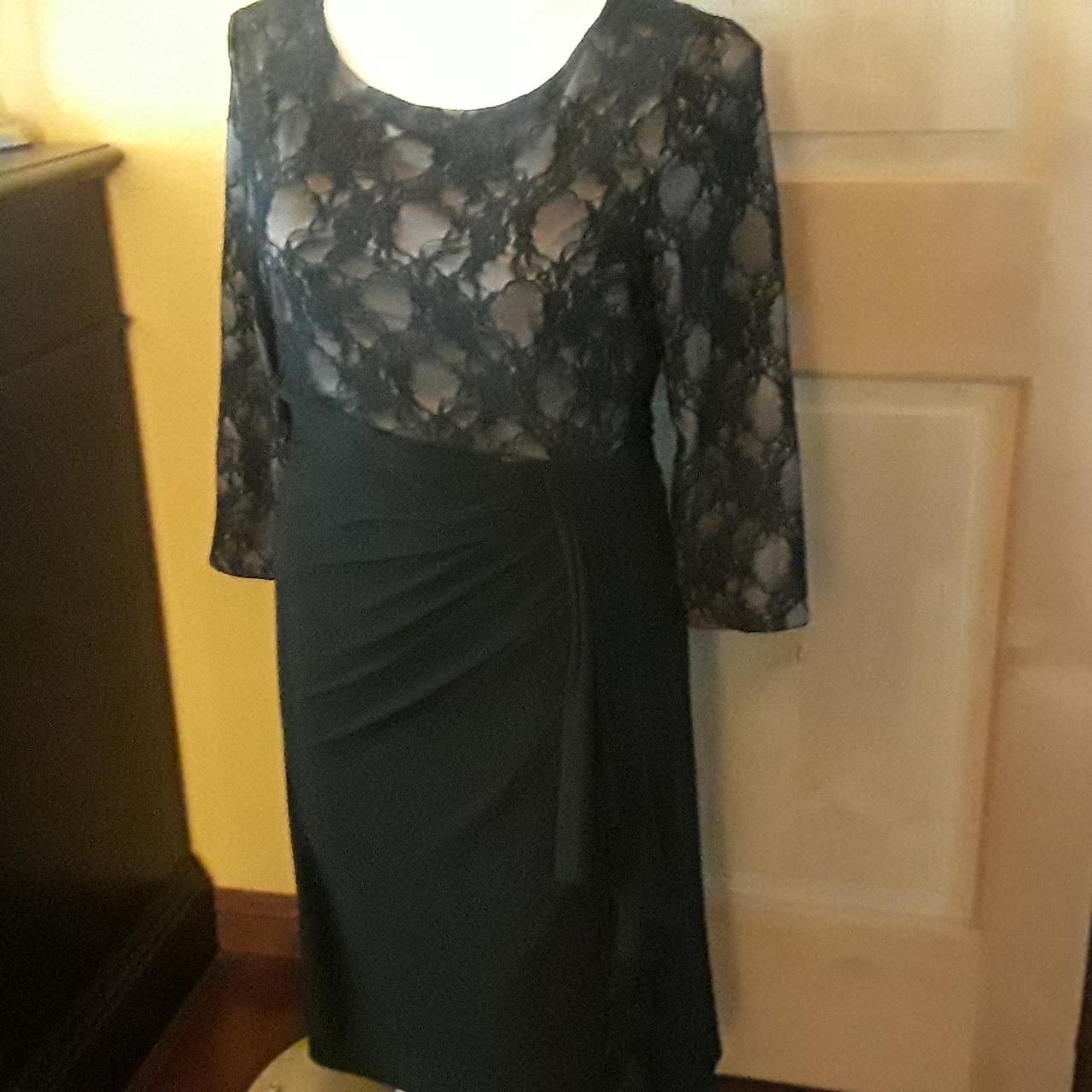 Black Label by Evan = Picone dress..so sexy...lace... - Depop