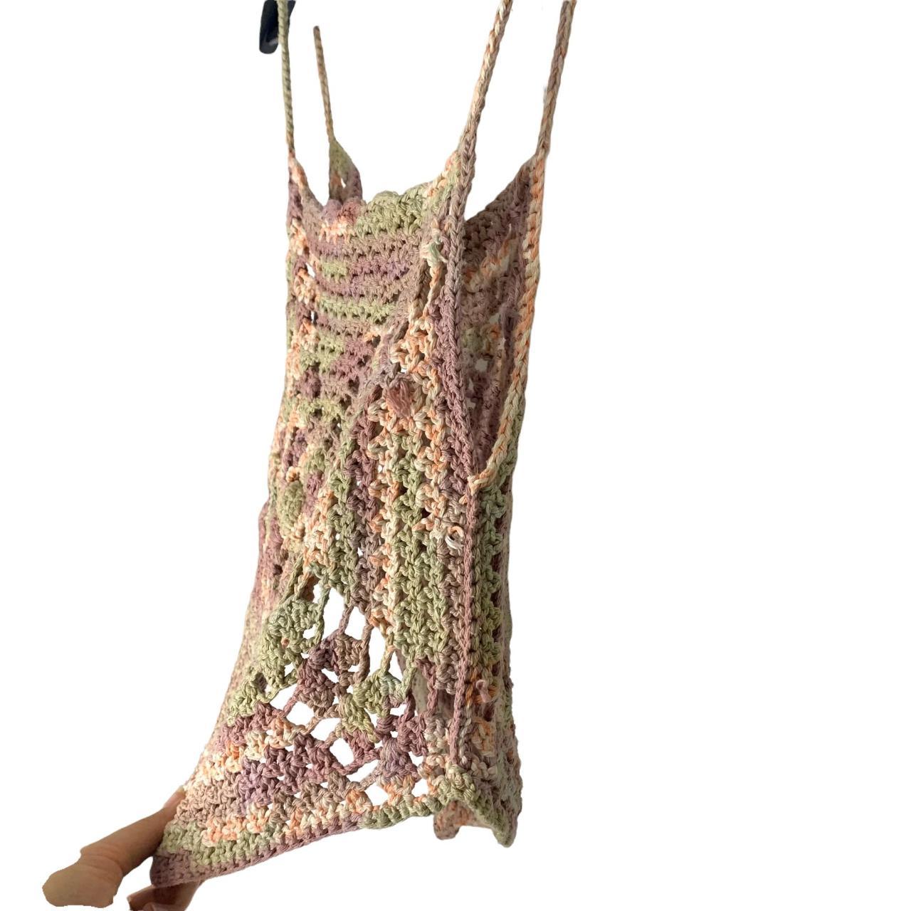 Preloved Women's Crop top - Purple/Green - S – Ha… - image 3