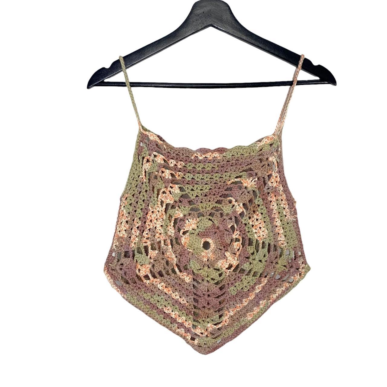 Preloved Women's Crop top - Purple/Green - S – Ha… - image 1