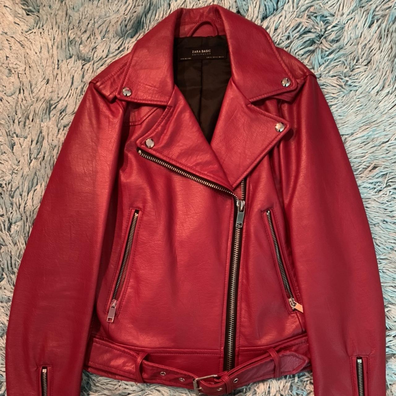 Zara Women's Red Jacket | Depop