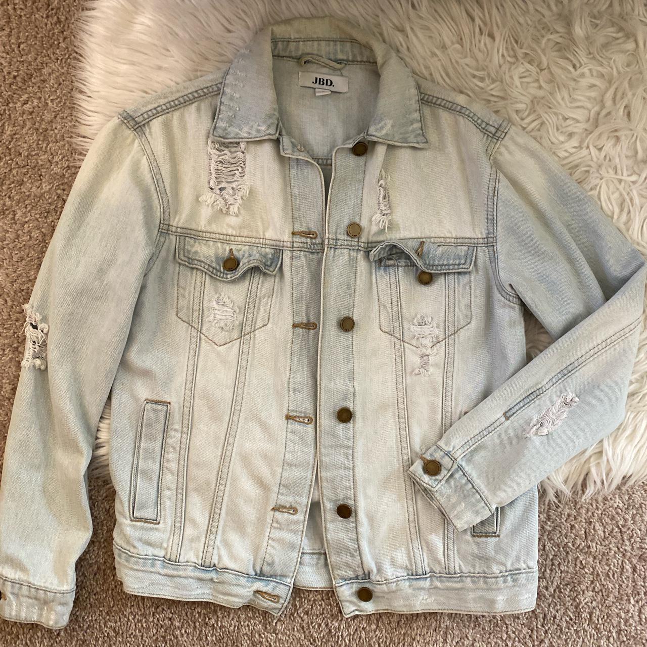 LIGHT WASH DENIM JACKET Size S In great condition,... - Depop