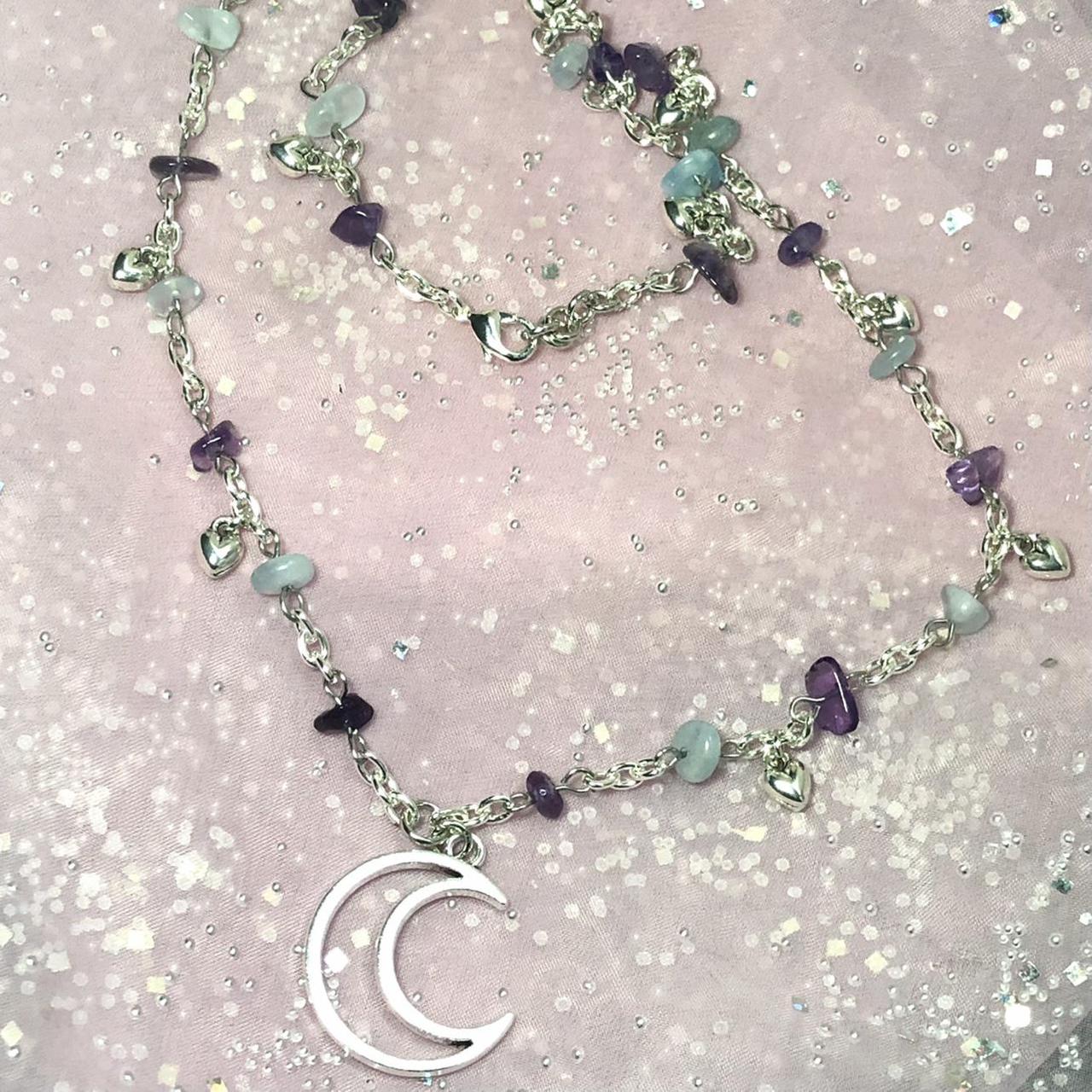 Product Image 1 - crescent moon crystal necklace! 🌙⭐️
the