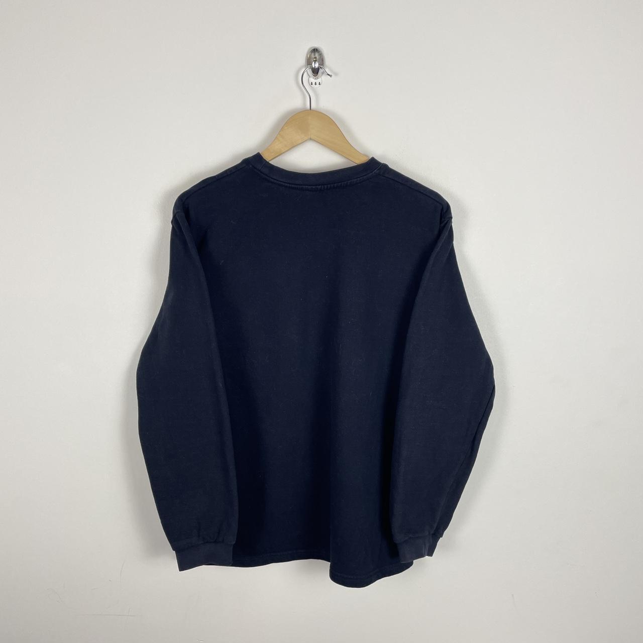 Vintage Y2K Blank Sweatshirt Black Colour Way Ladies... - Depop