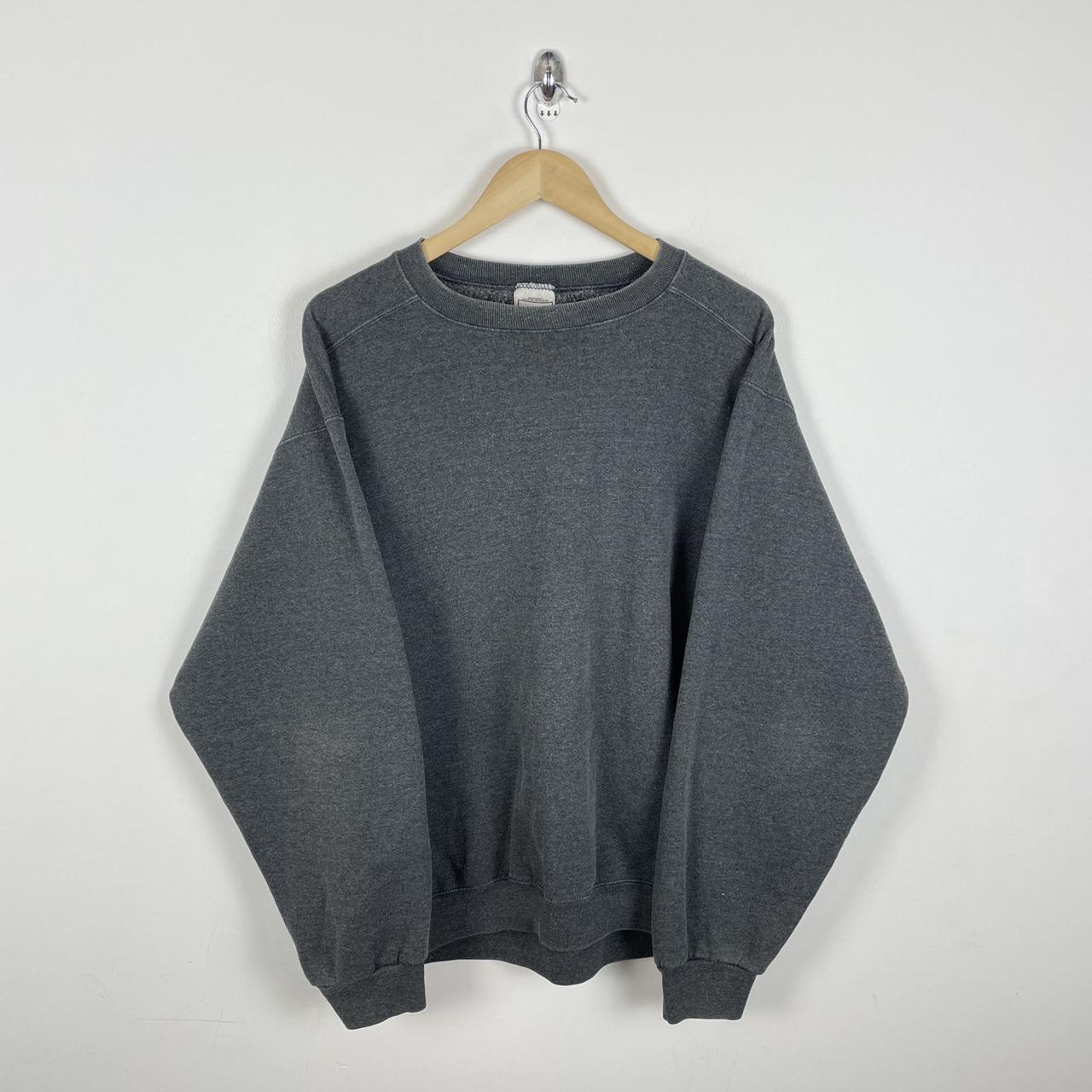 Vintage Sweatshirt 90s Blank Wilson Grey Colour Way... - Depop