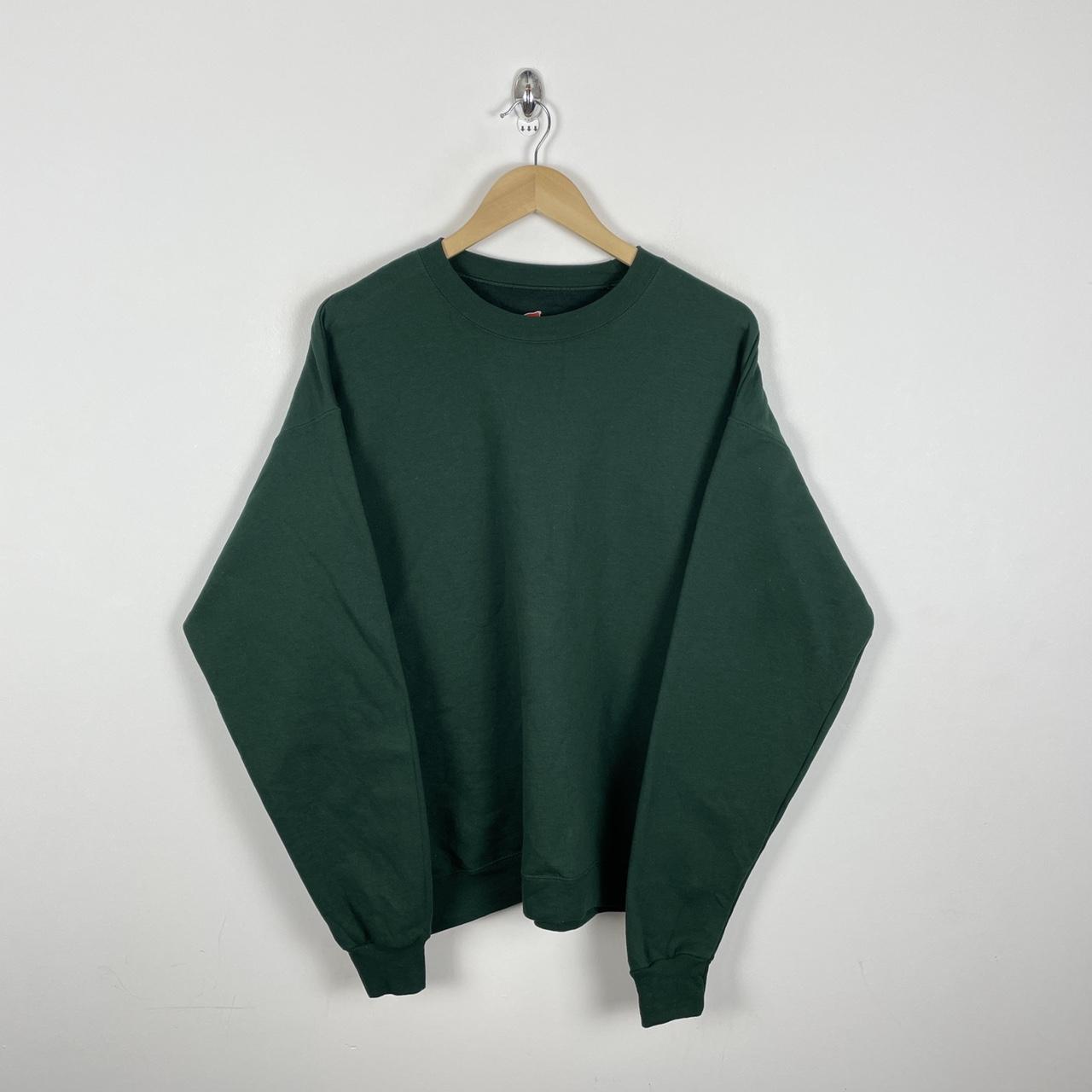 Blank Sweatshirt Hanes Green Colour Way Ladies... - Depop