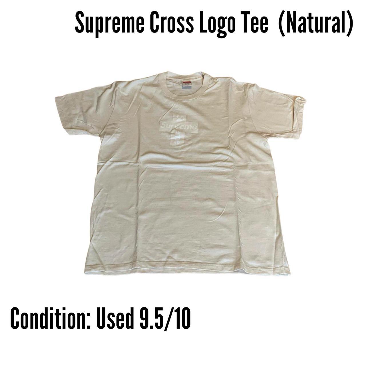 supreme cross logo tee
