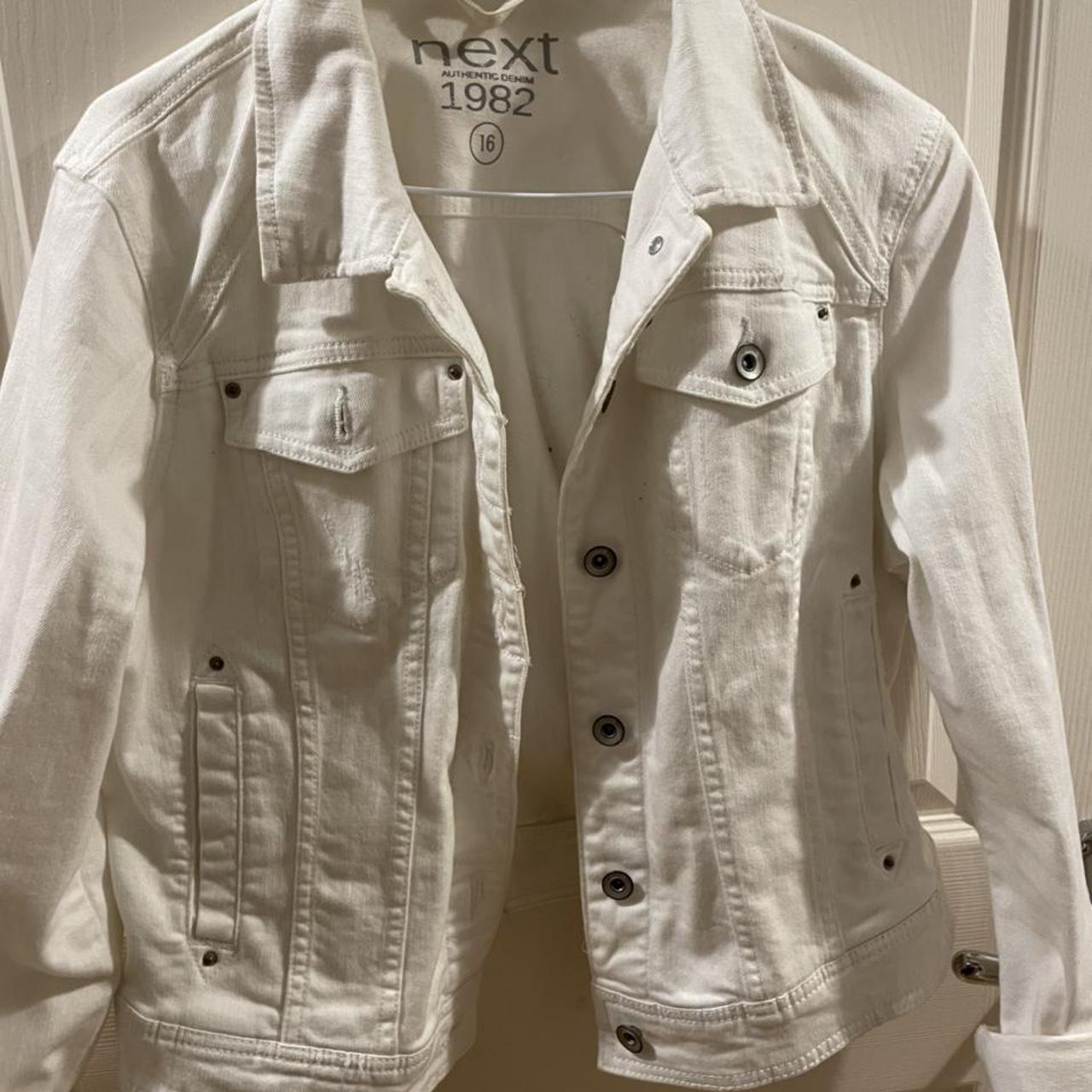 white denim jacket size 16