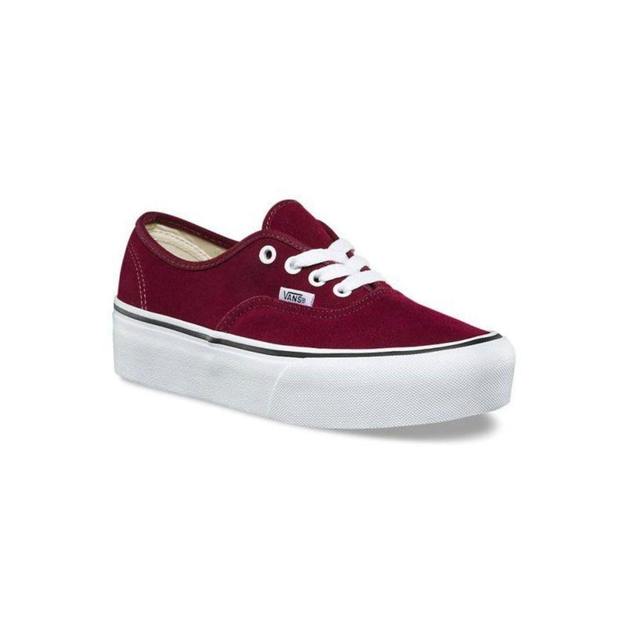 Platform vans red best sale