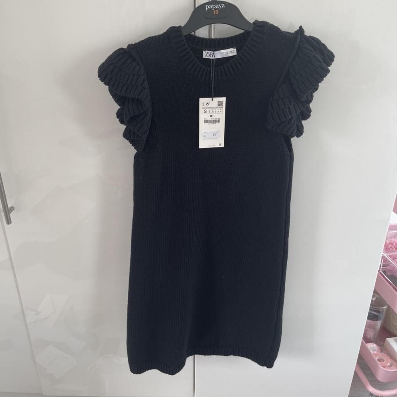 Zara black knitted dress Size small New with tags Depop