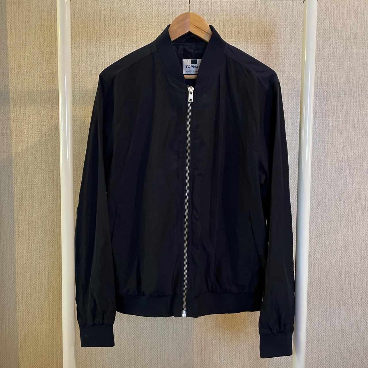 Topman Navy Bomber Size is Large Good condition... - Depop