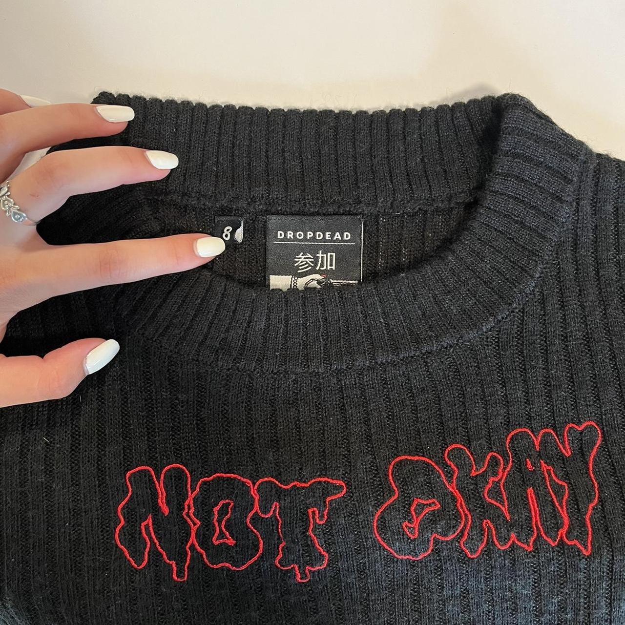 Dropdead Women's Red and Black Jumper (4)