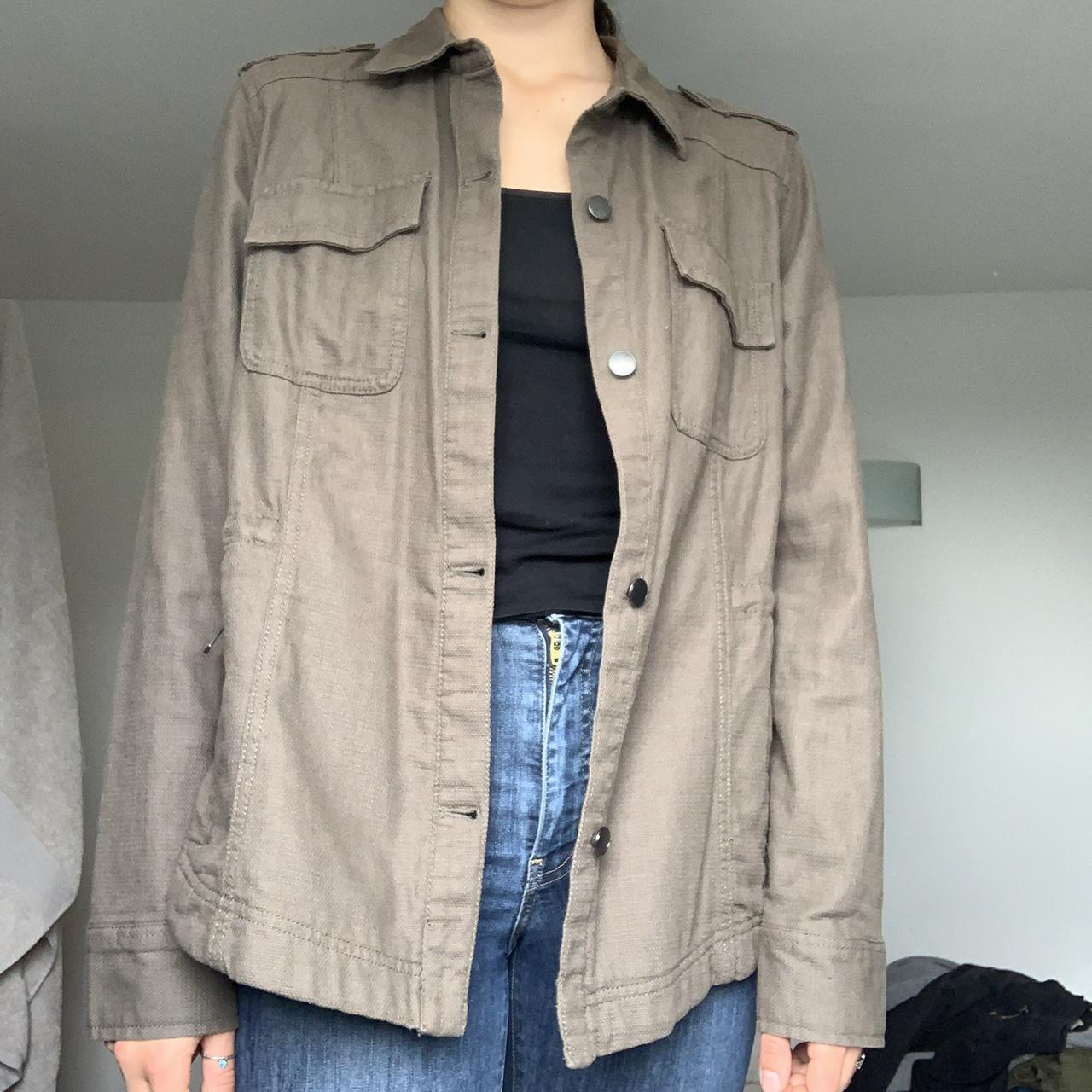 thin khaki jacket